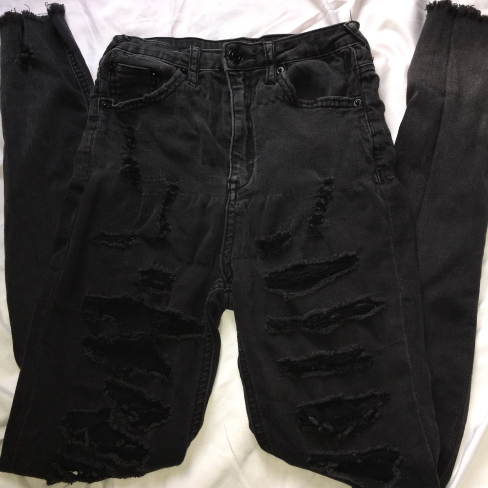 Forever 21 Distressed Skinny Jeans